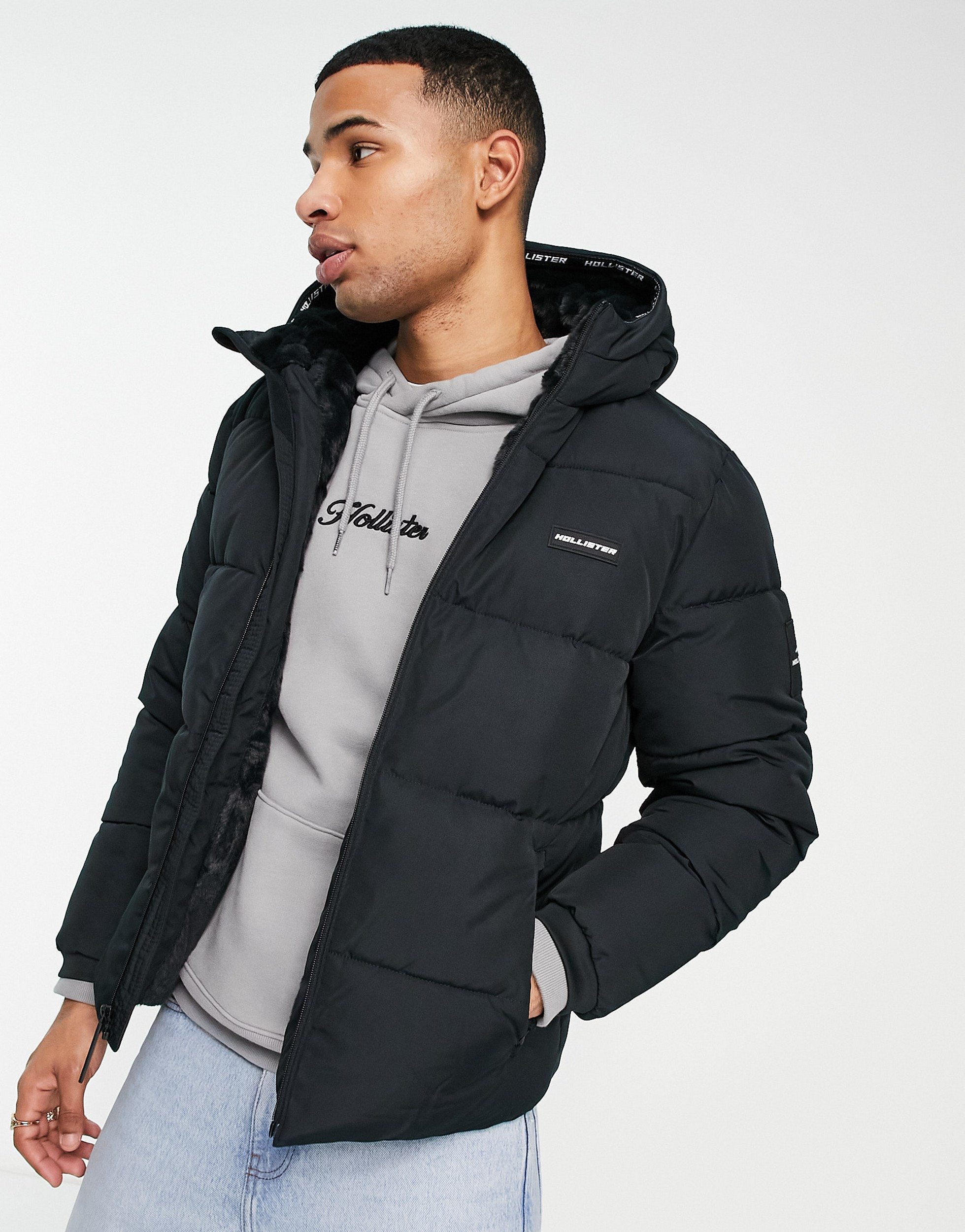 Hollister hooded store puffer parka