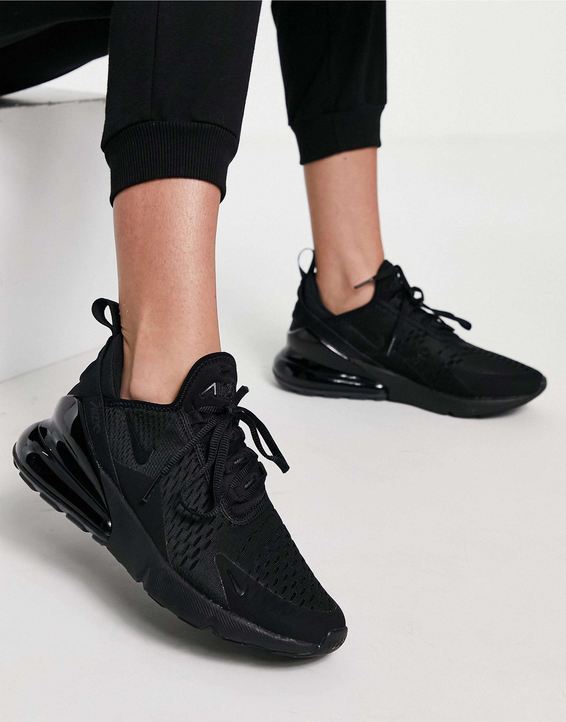 Nike air max on sale 270 womens triple black