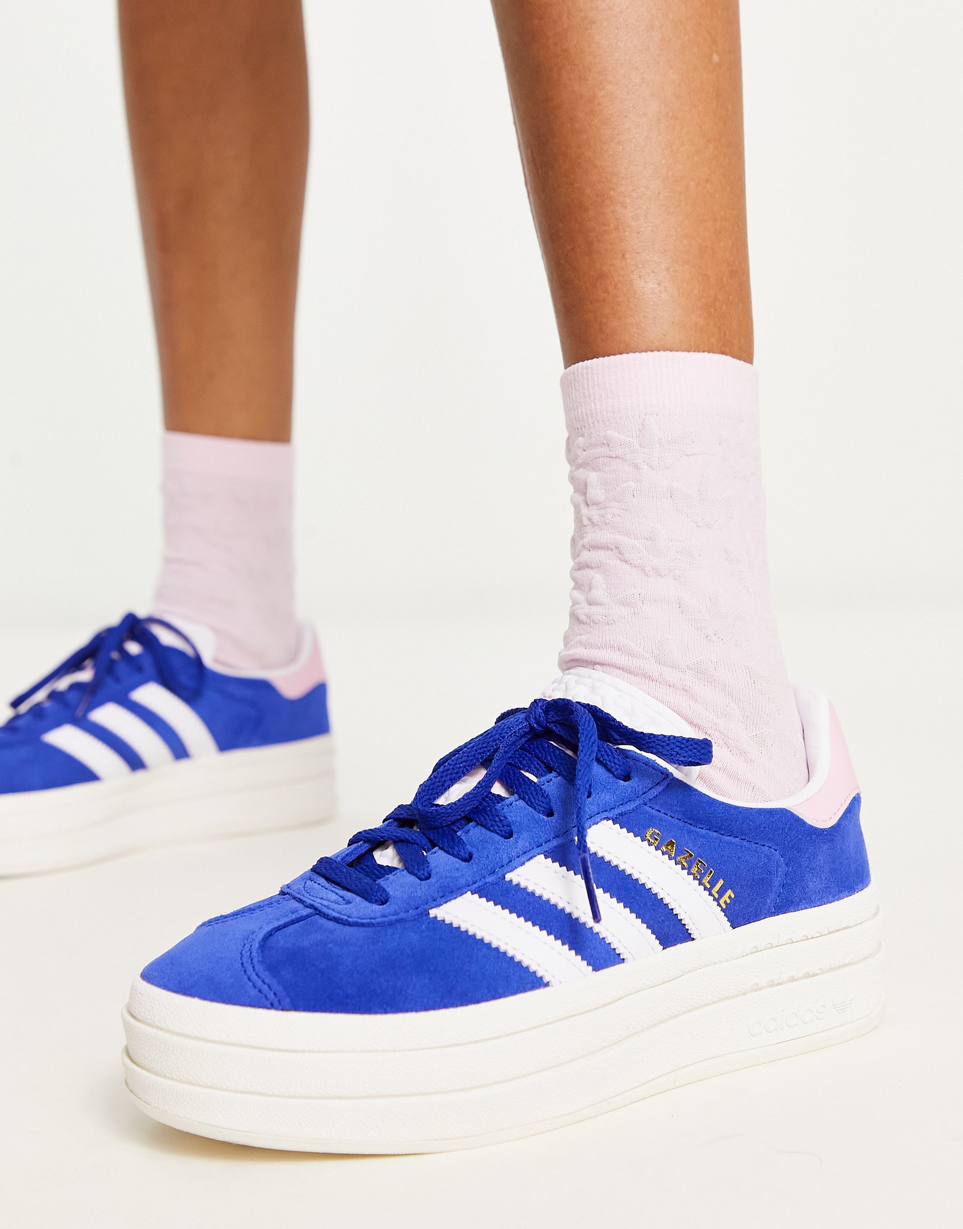 Blue store platform trainers