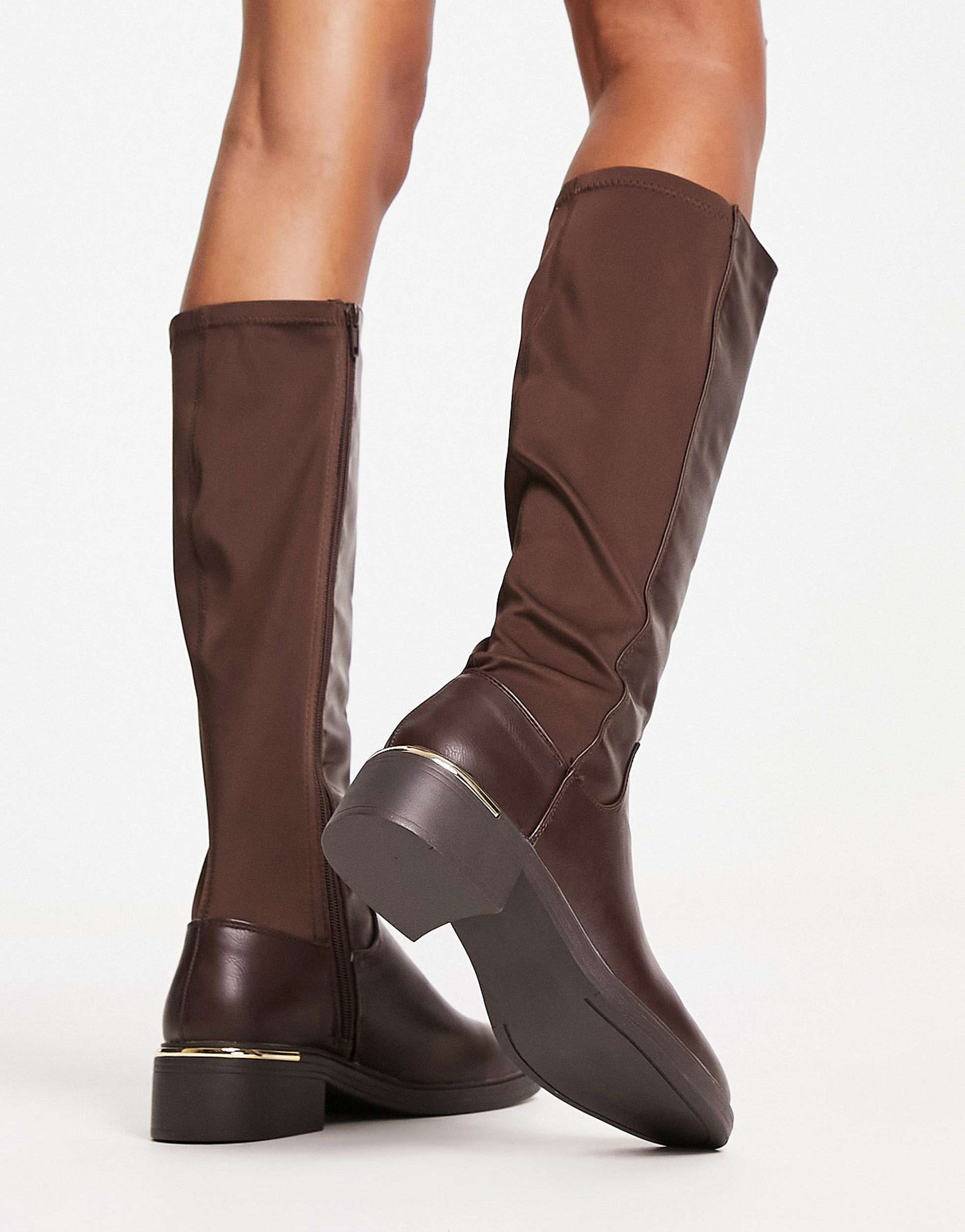 Flat cheap riding boot