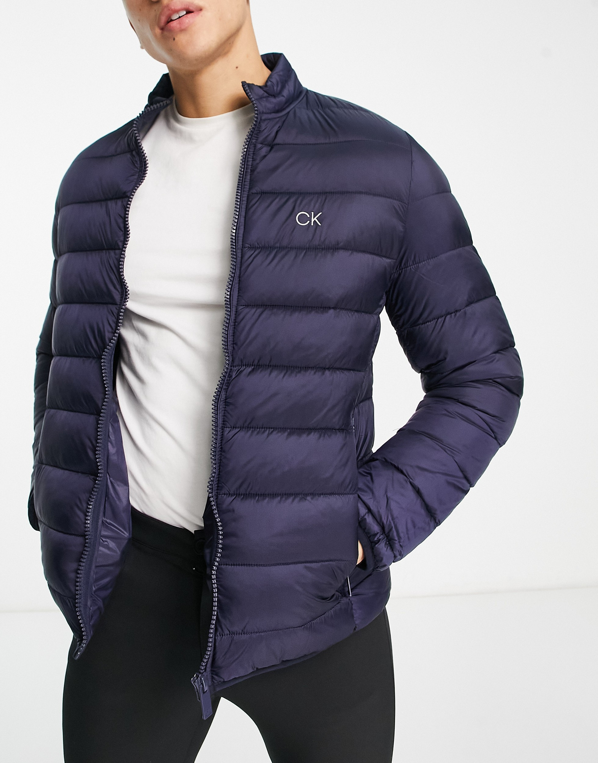 Calvin klein men's puffer clearance jacket