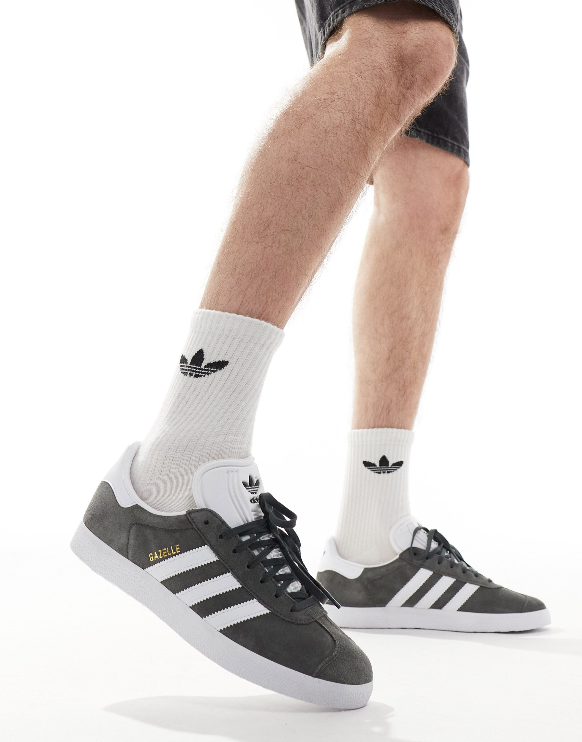 Dark grey adidas trainers on sale