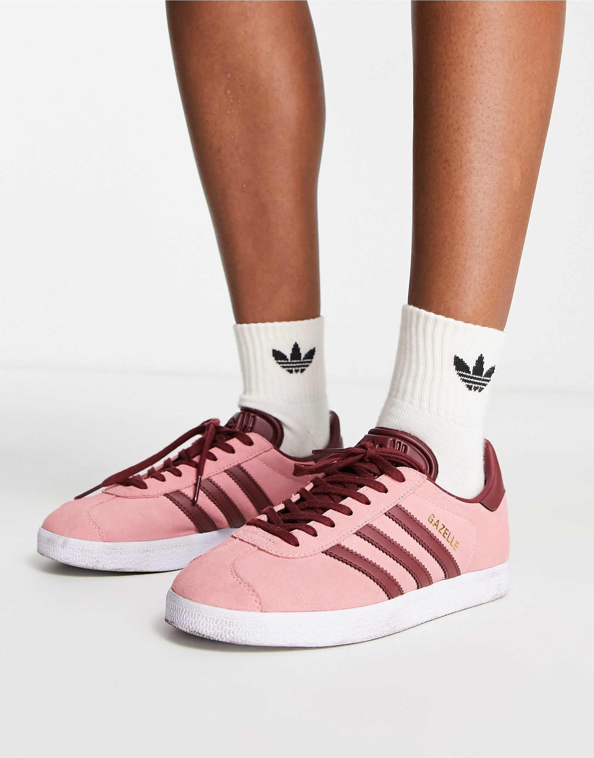 Adidas Originals Gazelle trainers in pink PINK 202838208 Meet Market